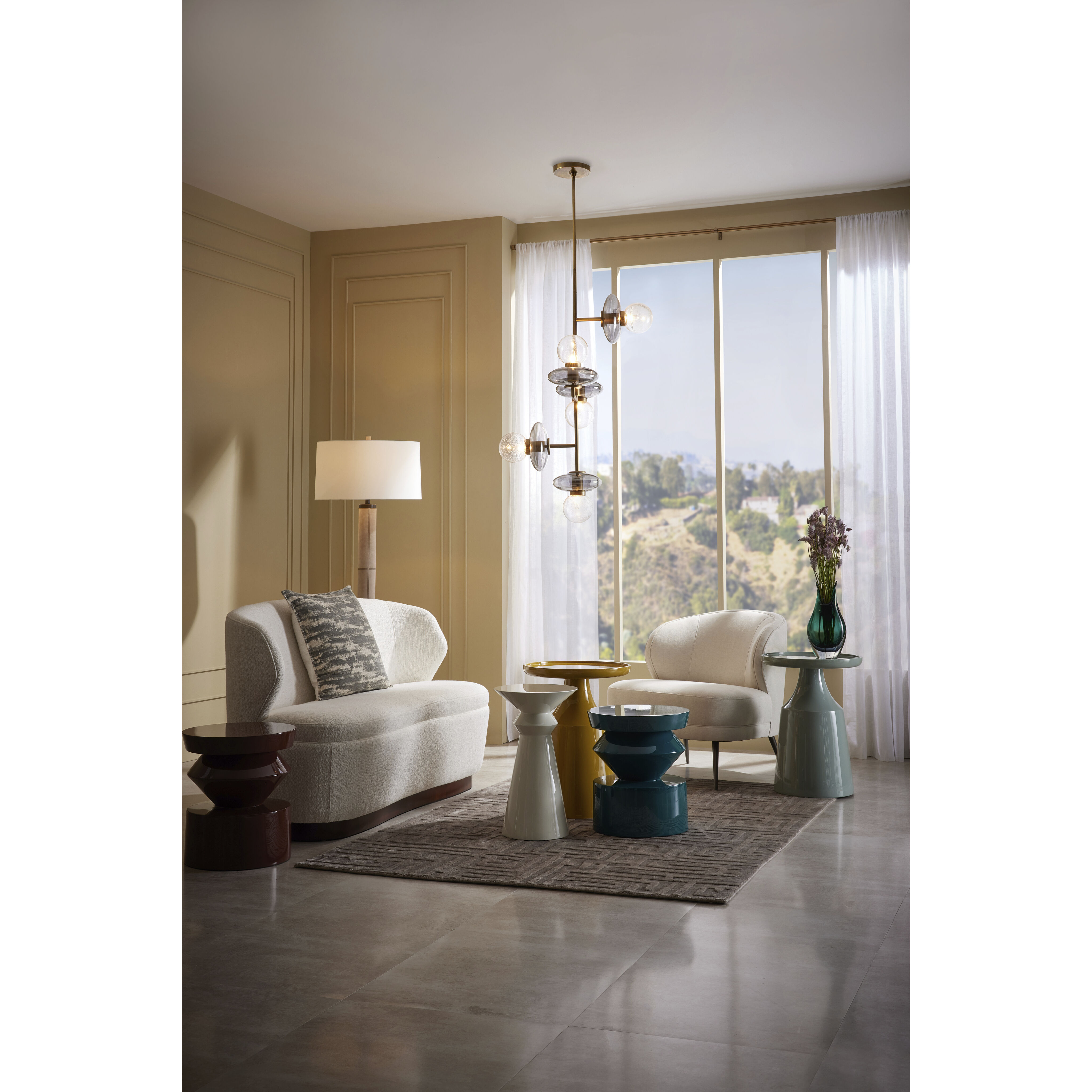 Uma 16 inch Paprika Accent Table